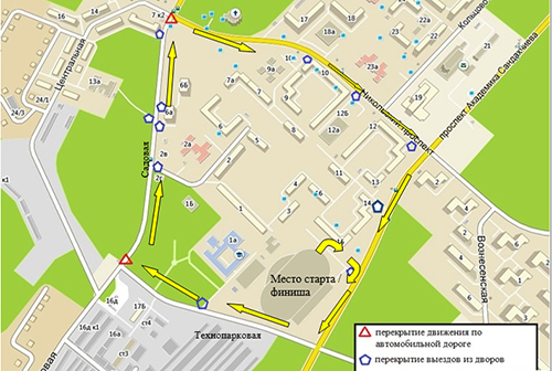 В День Кольцово будет ограничено движение на дорогах (схема)
