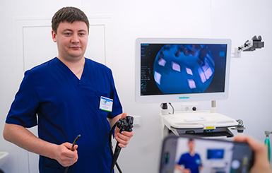 С заботой о людях: новый кабинет эндоскопии появился в Кольцово