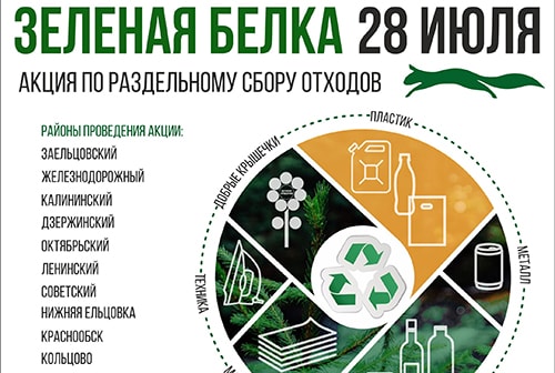 «Зеленая белка» заберет вторсырье 