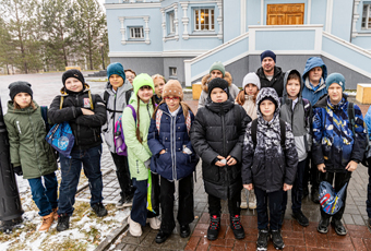 Кадеты-спасатели посетили Введенский приход Кольцово