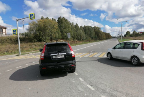 Автомобилистка устроила аварию в Кольцово