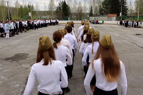 В кольцовской школе №5 прошла Зарница