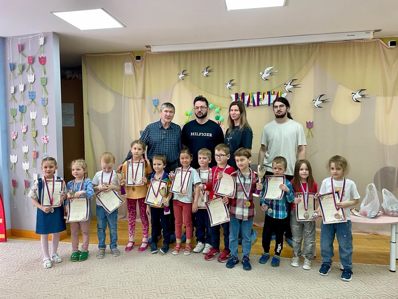 Большой смотр юных шахматистов Кольцово