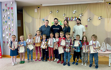 Большой смотр юных шахматистов Кольцово